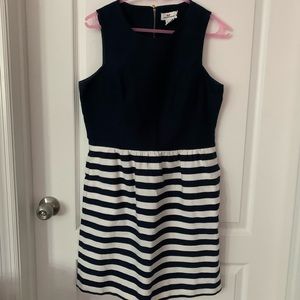Vineyard Vines Navy White Striped Dress